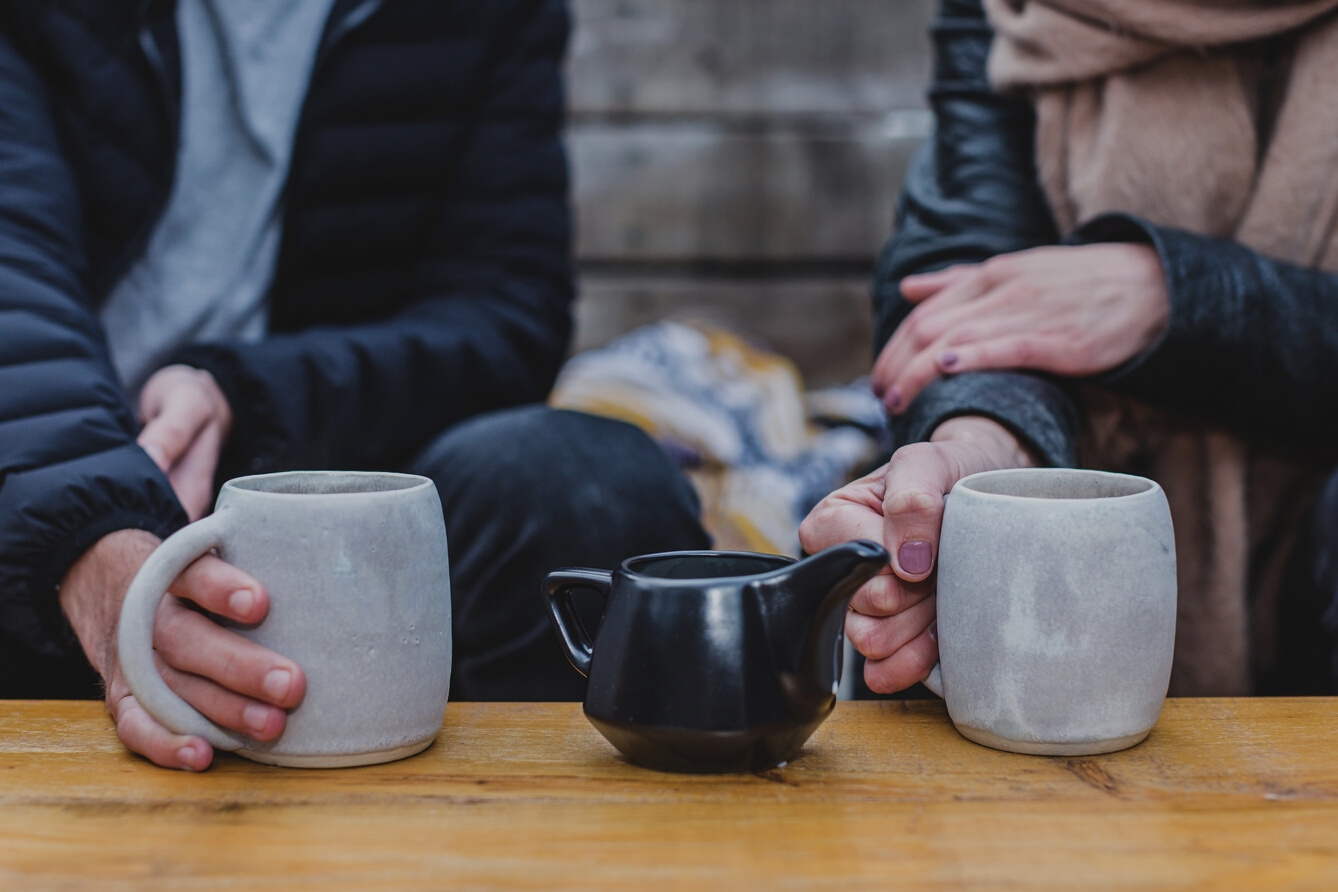 Friends Drinking Coffee